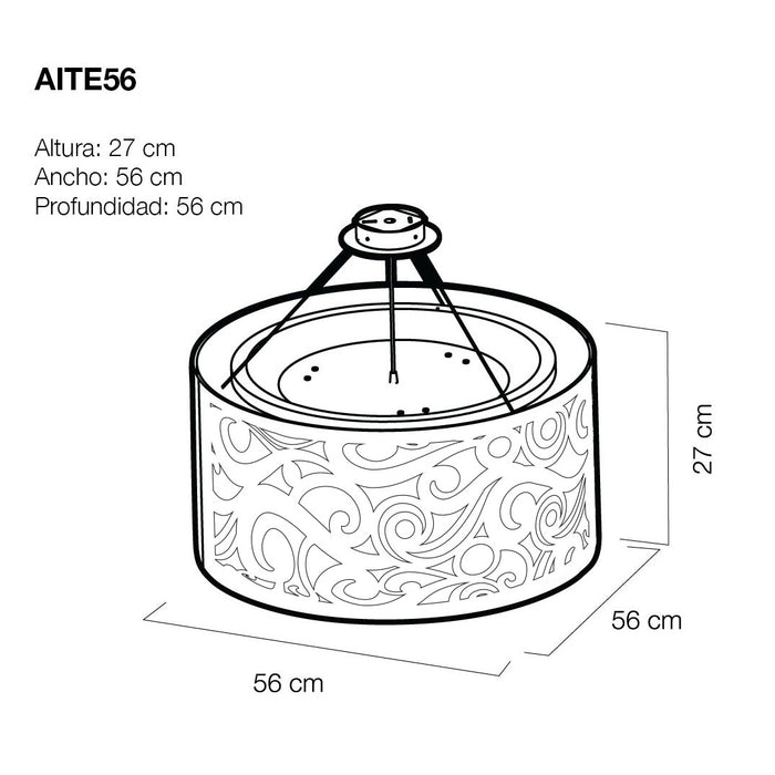 Luminaria para techo modelo AITE56 - Brocado
