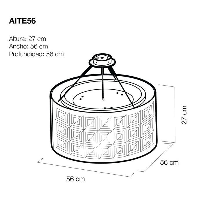 Luminaria para techo modelo AITE56 - Oaxaca