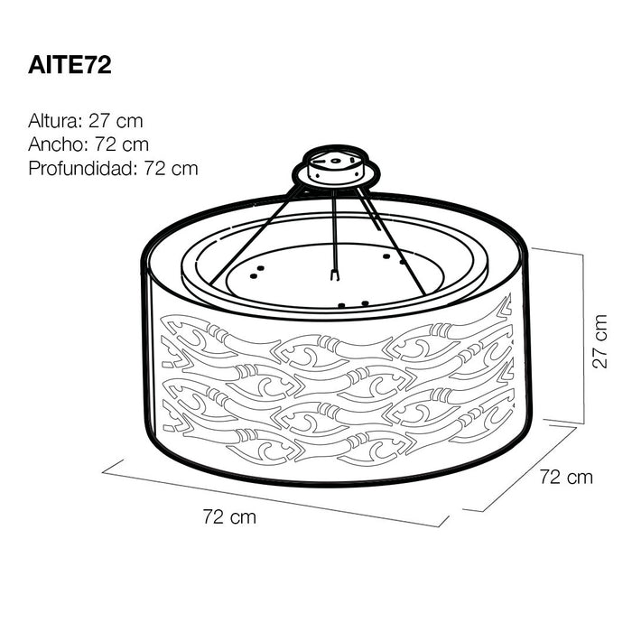 Luminaria para techo modelo AITE72 - Kay