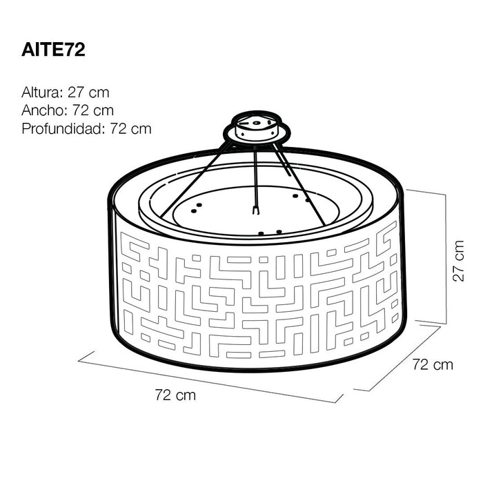 Luminaria para techo modelo AITE72 - Teotihuacán