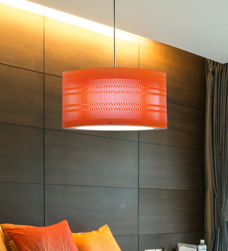 Luminaria para techo modelo ACTE56 - Naranja