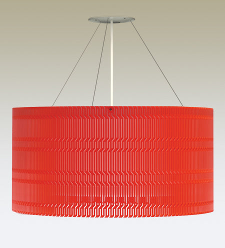 Luminaria para techo modelo ACTE56 - Rojo