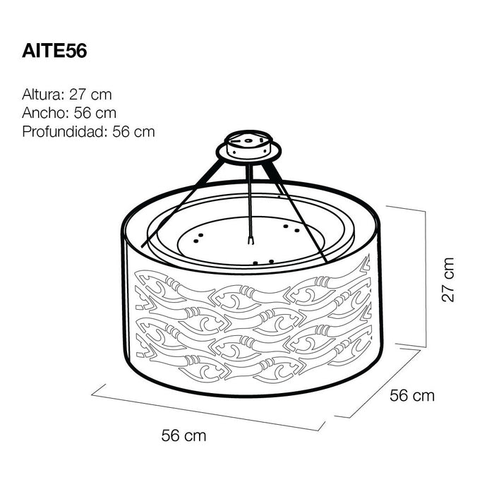 Luminaria para techo modelo AITE56 - Kay